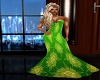 Green Print Gown