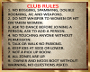 SB~MinMK Club Rules Sign