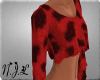 Red Print Sweater