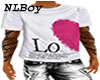 NLBOY Love shirt Male 