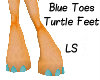 Blue Toes Turtle Feet