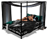 masculine bed . 3 poses
