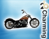 gold/ black motorcycle