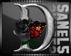 Silver Rose Letter D
