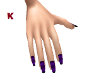 Nails Dark Purple