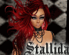 RED ANIMATED WINDY HAIR
