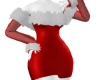 Holiday Fur Dress Red M