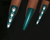 DR- Net gloves teal nail