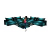 teal corner couch