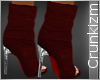 Stiletto Booties - Ruby