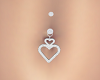 Icy Heart Navel Ring