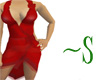 ~S Silk dress Red