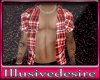 Sexy Red plaid ope shirt