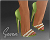 !7 Green Shimmer Shoes