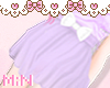 ♡ Lilac bow skirt