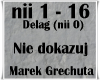 Nie dokazuj -Grechuta