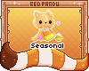 seasonal fox badge