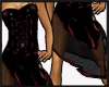Red N Black Corset Dress