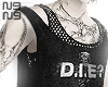 fishnet top + tats