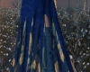 NXU-blue suede skirt flo