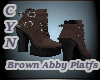 Brown Abby Platfs