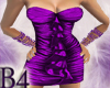 *B4* Purple Mini Dress