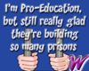 Pro-education -stkr