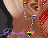 D| Pride Heart Earrings