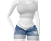 White & Jeans Outfit