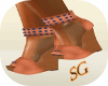 {SG} ORANGE /JEAN PUMPS
