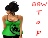 BBW Green Asian Top
