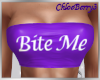 Bite Me Tube Top Purple