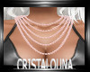 Diva pink pearls necklac