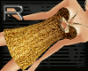 !f Sprkl Dress Gold