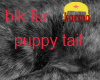 wee puppy tail black