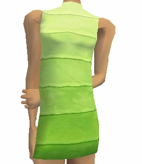 Graduated Lime Dress