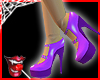Purple diamond stud heel