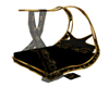 BLACK AND GOLD FIRE BED