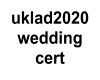 uklad wedding cert