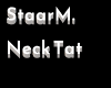 StaarM. Neck Tattoo