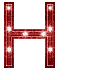 Letter H animated