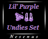 Lil' Purple Undies Set