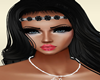 Headband black roses