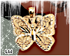 >Butterfly Gold Earrings