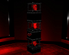 Red flames tower