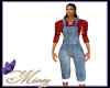 BR Plaid Cropped Overall