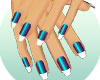 [ks] Pearl Blue Manicure