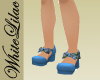 WL~Blue Plaid Shoes