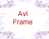 purple flower avi frame