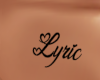 *Lyric Custom Tattoo
